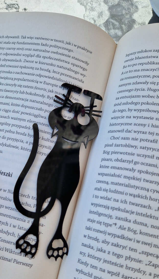 zakładka do książki z kotem - zdjęcie główne