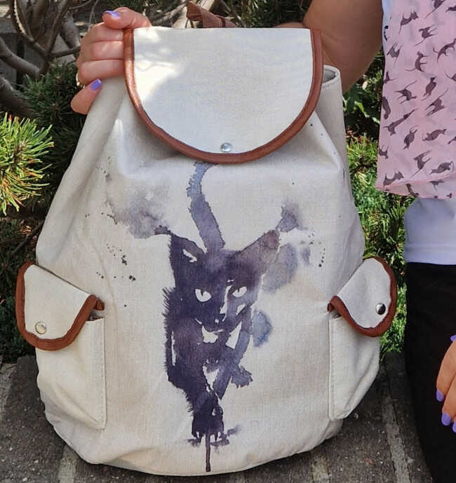 Plecak z kotem zdjęcie główne