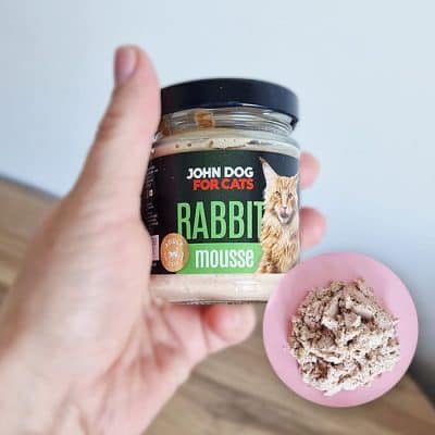 Królik Mus w słoiku John Dog for Cats 100g