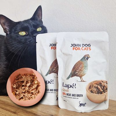 Przepiórka Lapé John Dog for Cats saszetka 100g